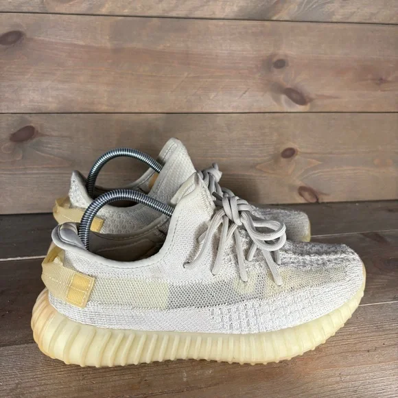 adidas yeezy boost 350 v2 light mens size 8.5 shoes gray comfort sneakers